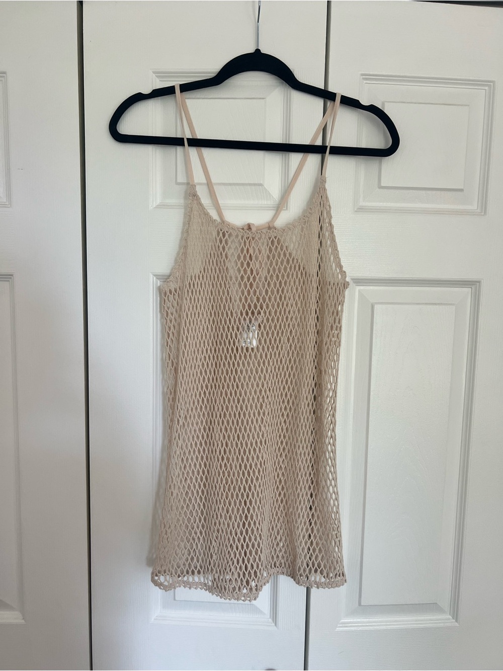 wild fable Beige Crochet Slip Dress